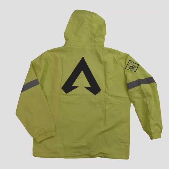 Graph Mens EA Apex Legends Mens Neon Green Reflective Hooded Jacket New - Picture 2 of 9